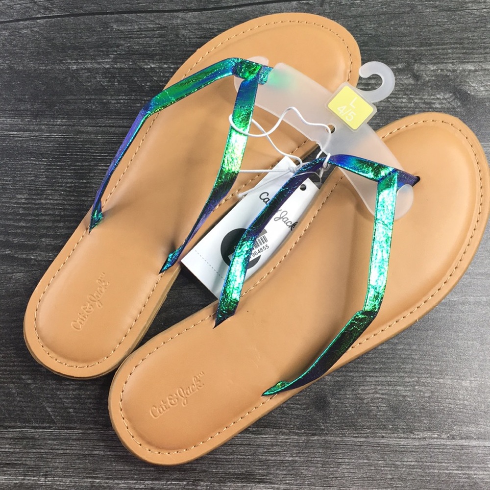 🐙 Cat & Jack Mermaid Flip Flops